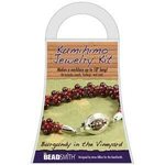 Kumihimo valmis koru setti Burgundy