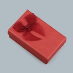 Lahjarasia kuviolla 8 x 5 x 2,5 cm Punainen