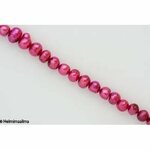 Makeanvedenhelmi pyöreähkö 7-8 mm, n. 38 cm nauha Pinkki
