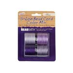 S-Lon helmilangat värimix , 0,5 mm n. 70 m Violetti/ harmaa