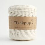 Lankava chunkymop Luonnonvalkoinen