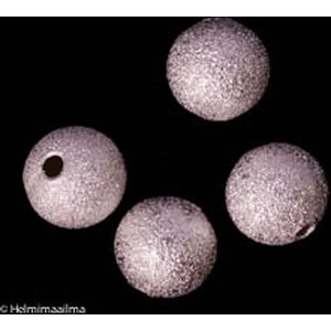 Metallihelmi stardust kimallehelmi hopeoitu 10 mm, 1 kpl