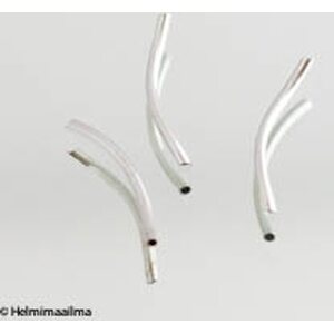 Metallihelmi putki kierteinen platinanvärinen 24x1,8 mm, 5 kpl