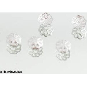 Helmihattu platinapäällystetty 6 mm, 10 kpl