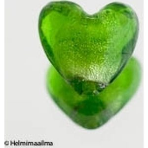 Hopeafoliosydän 20 mm limenvihreä, 1 kpl