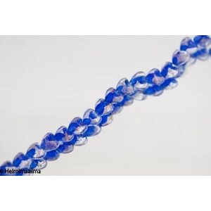 Kulta- ja hopeafoliosydän 12 mm sininen, 1 kpl