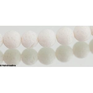 Koralli valkoinen pyöreä 14 mm, n. 40 cm nauha