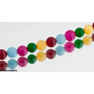 Jade värimix pyöreä 8 mm, n. 38 cm nauha