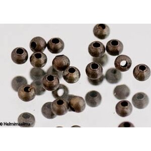 Metallihelmi välihelmi pronssi 3,2 mm, reikä n. 1 mm, 20 kpl