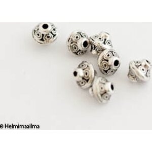Metallihelmi bicone n. 7 mm, 8 kpl