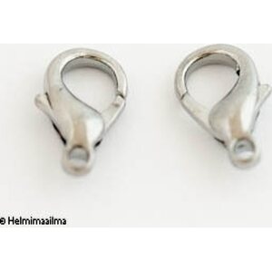 Papukaijalukko 14 mm musta, 1 kpl
