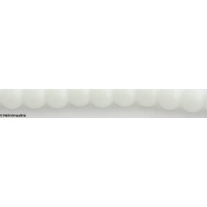Lasihelmi pyöreä 8 mm valkoinen, n. 31 cm nauha