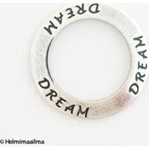 Trinity Brass "DREAM" rengas 23 mm antiikkihopeoitu, 1 kpl