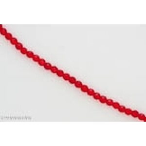 Kristallihelmi särmikäs pyöreä 4 mm, punainen, n. 34 cm nauha