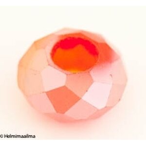 Pandora särmikäs lasihelmi 14 x 8 mm punainen AB päällystetty, 1 kpl
