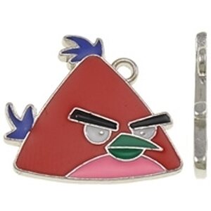 Riipus Angry Birds emaloitu punainen 25 x 22 mm, 1 kpl