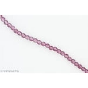 Kristallihelmi särmikäs pyöreä 4 mm, ametisti, n. 34 cm nauha