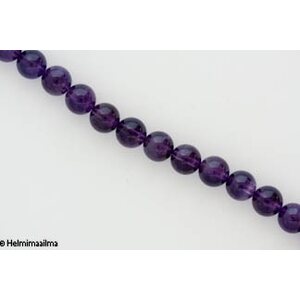 Särölasihelmi pyöreä 10 mm liila, n. 81 cm nauha