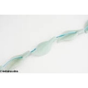 Amatsoniitti lehti riipus / helmi n. 16x42 mm, 1 kpl
