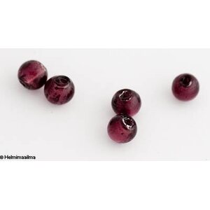 Hopeafoliohelmi pyöreä liila 8 mm, 4 kpl