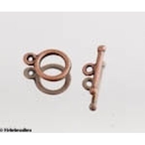 Salpalukko kuparinvärinen halk. 10 mm, salpa 15,2 mm, 4 paria