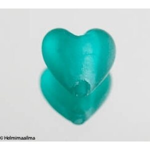 Hopeafoliosydän 20 mm huurrettu petrooli / sinivihreä, 1 kpl