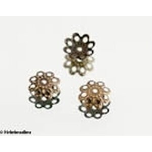 Helmihattu pronssinvärinen kukka 10 mm, 10 kpl
