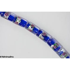 Hopeafoliohelmi kukalla putki 16x10 mm, sininen, 1 kpl