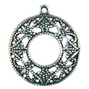 Trinity Brass Filigree riipus / lukon rengas 17x20 mm, 1 kpl