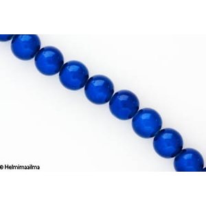 "Miracle" lasihelmi sininen pyöreä 12 mm, n. 81 cm nauha