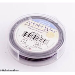 Artistic wire kuparilanka 1,02 mm (18 GA) ametisti, 6,1 m puola