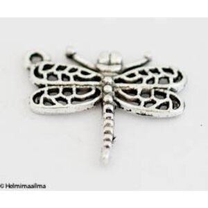 Riipus sudenkorento n. 23 x 20 mm antiikkihopea, 6 kpl