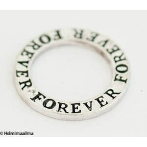 Metallihelmi / rengas "FOREVER" 22 mm, 1 kpl
