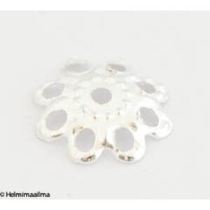 Helmihattu hopeanvärinen 10 mm, 20 kpl