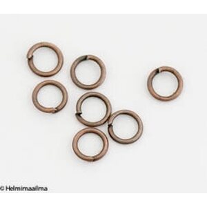Välirengas avattava pyöreä 5 mm kuparinvärinen, 20 kpl