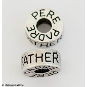 Pandora metallihelmi "FATHER" 12 x 6 mm, 1 kpl