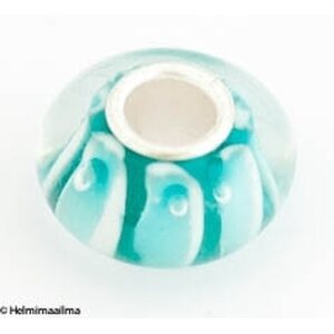 Pandora lamppuhelmi turkoosi 13 x 7,5 mm, 1 kpl