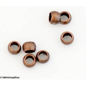 Kiinnityshelmi kuparinvärinen pyöreä n. 2 x 1,2 mm, 1 gramma