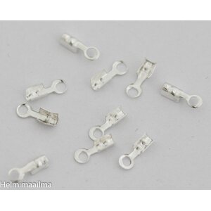 Nauhanpääte hopeanvärinen 6,5 x 2 x 2 mm, 20 kpl