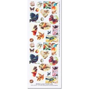 Paperikuvat / Collage sheet luonto, 1 arkki 10,5 x 28 cm