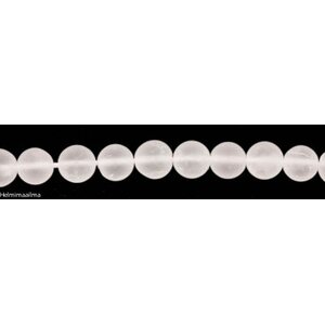 Vuorikristalli huurrettu pyöreä 10 mm, n. 39 cm nauha
