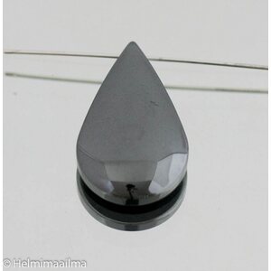 Hematiitti riipus pisara 29 x 18 x 6 mm, 1 kpl