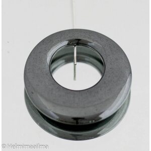 Hematiitti riipus pyöreä 30 mm, 1 kpl