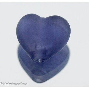 Hopeafoliosydän huurrettu violetti 20 mm, 1 kpl