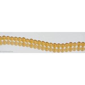 Lasihelmi pyöreä 6 mm vaaleanruskea, n. 33 cm nauha