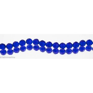 Kristallihelmi särmikäs pyöreä 8 mm, tummansininen, n. 31 cm nauha