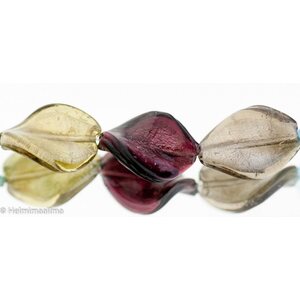 Hopeafoliohelmi twist violetti n. 30 x 20 mm, 1 kpl