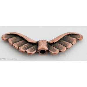 Metallihelmi enkelinsiipi kuparinvärinen 23,5 x 9 mm, 8 kpl