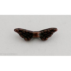 Metallihelmi tiibetinhopeinen enkelinsiipi kuparinvärinen 12x3 mm, 10 kpl