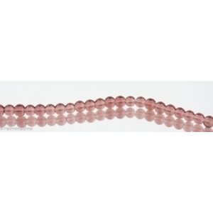 Lasihelmi pyöreä 4 mm ametisti, n. 30 cm nauha